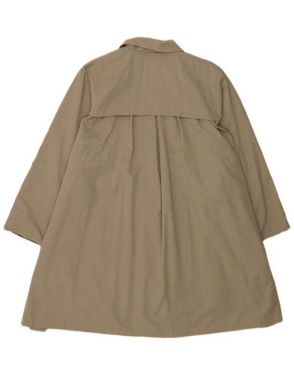 Vintage Damen Übergroßer Trenchcoat UK 10 Small Beige Baumwolle