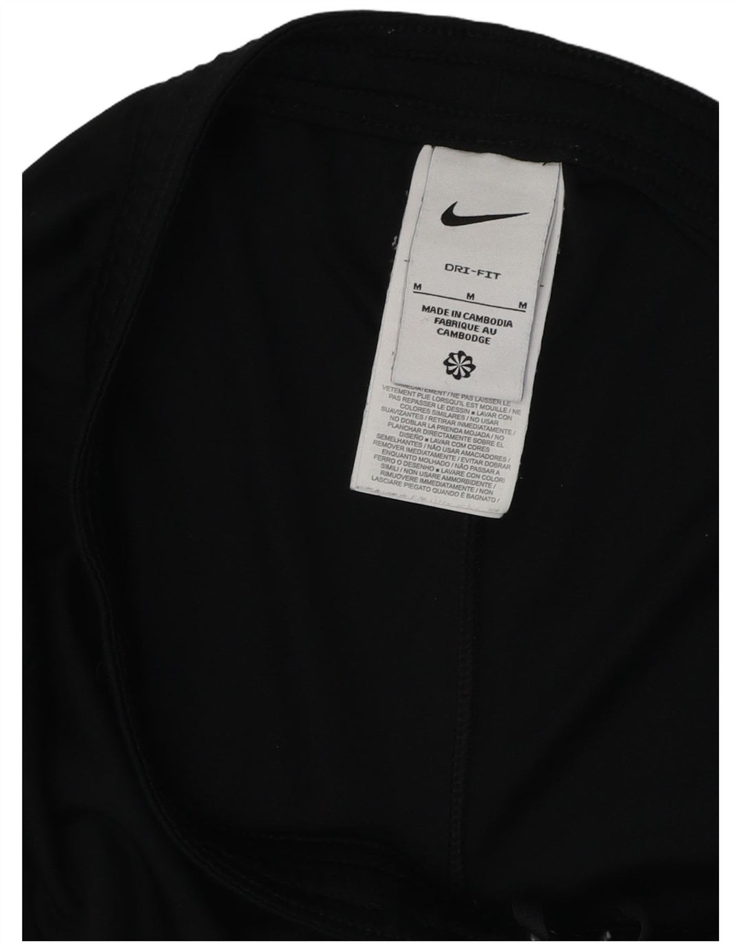 Nike Herren Medium Schwarz Gestreiftes Polyester Sport