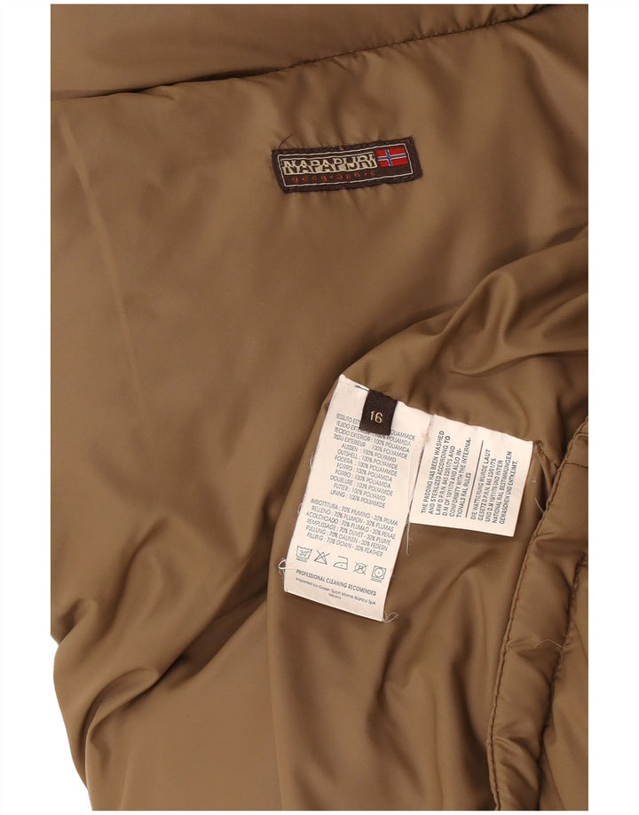 NAPAPIJRI Wattierte Weste für Jungen, 15–16 Jahre, Beige, Polyamid