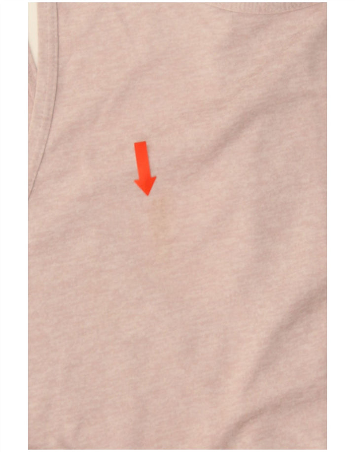 Nike Damen Dri Fit Weste Top UK 12 Mittelrosa Polyester