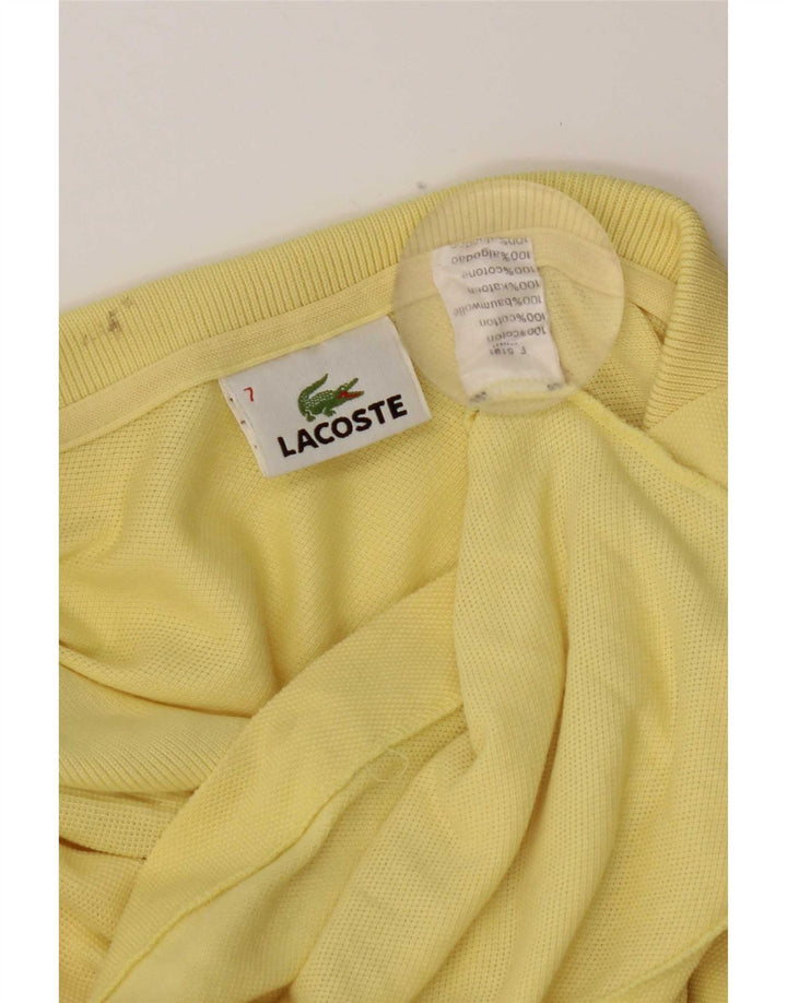 Lacoste Herren Poloshirt Größe 7 2XL Gelbe Baumwolle