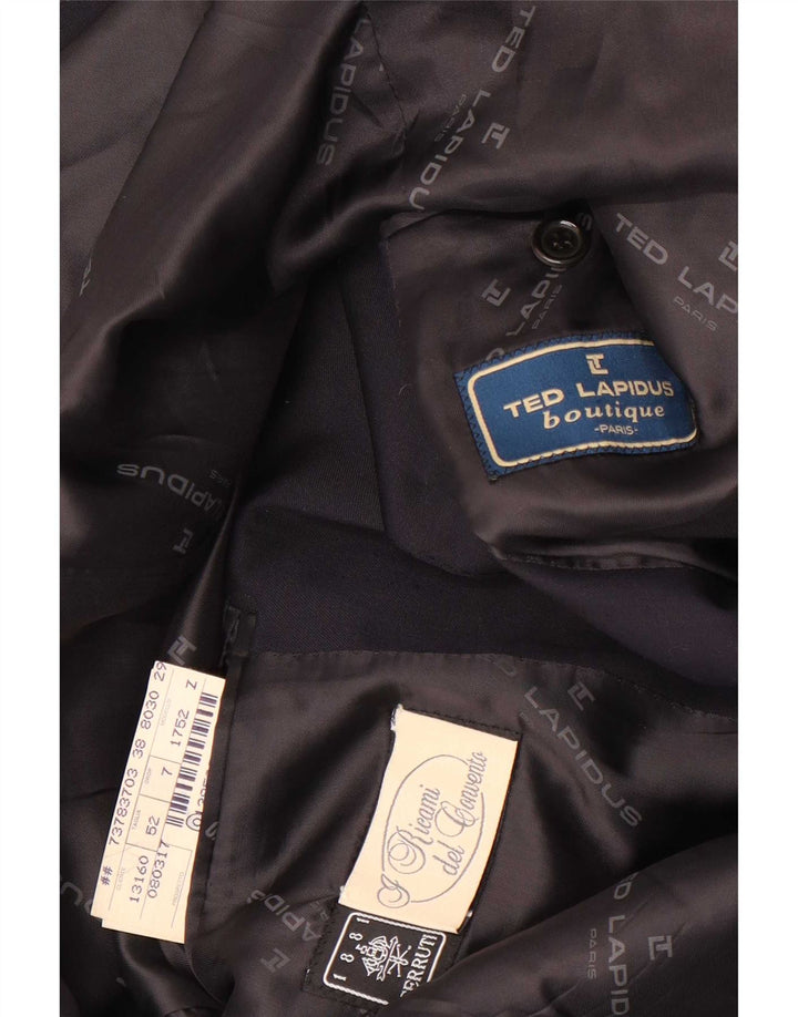 Cerruti 1881 Herren 3-Knopf-Blazerjacke IT 52 XL Marineblaue Wolle