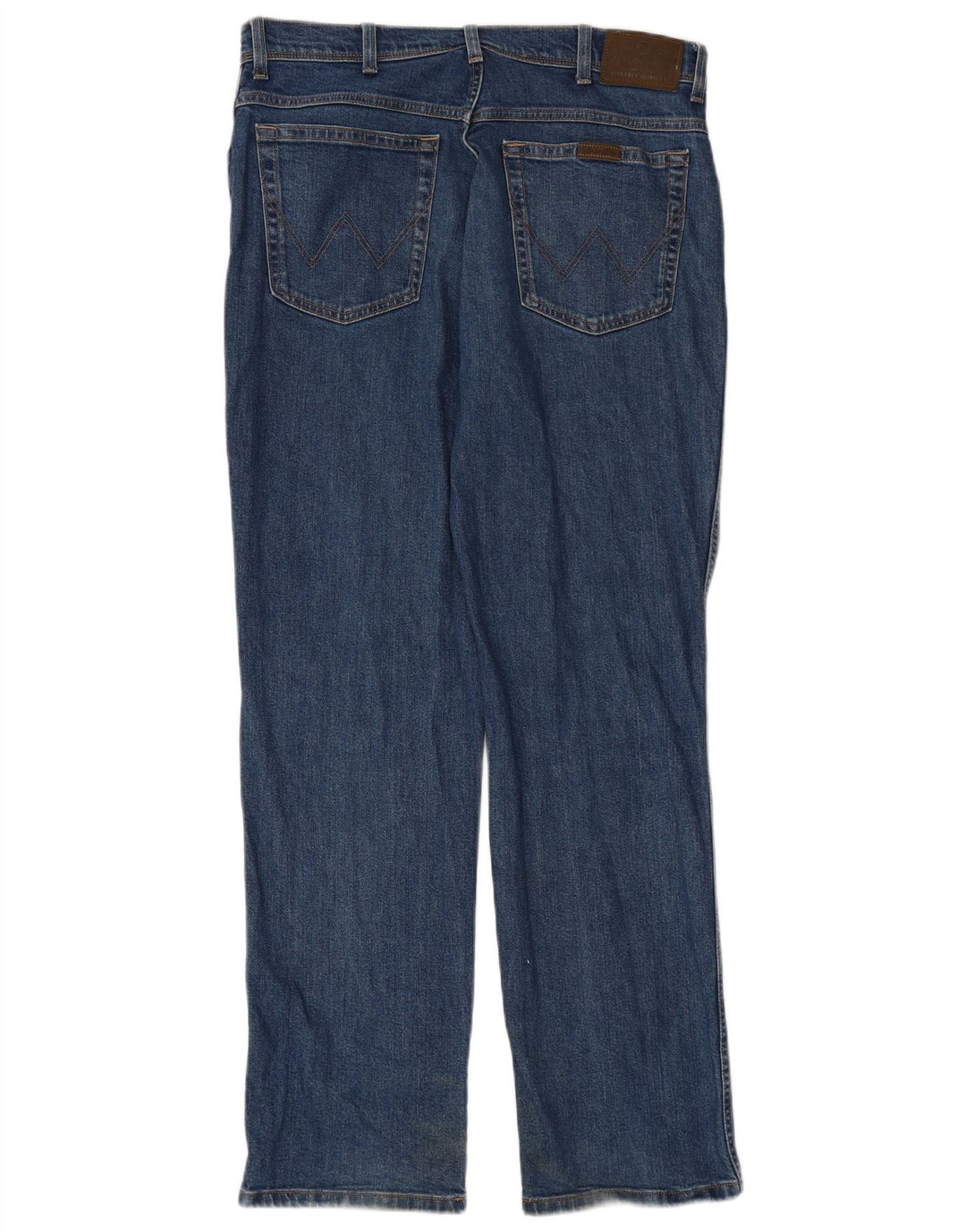 WRANGLER Herren Straight Jeans W36 L34 Blaue Baumwolle