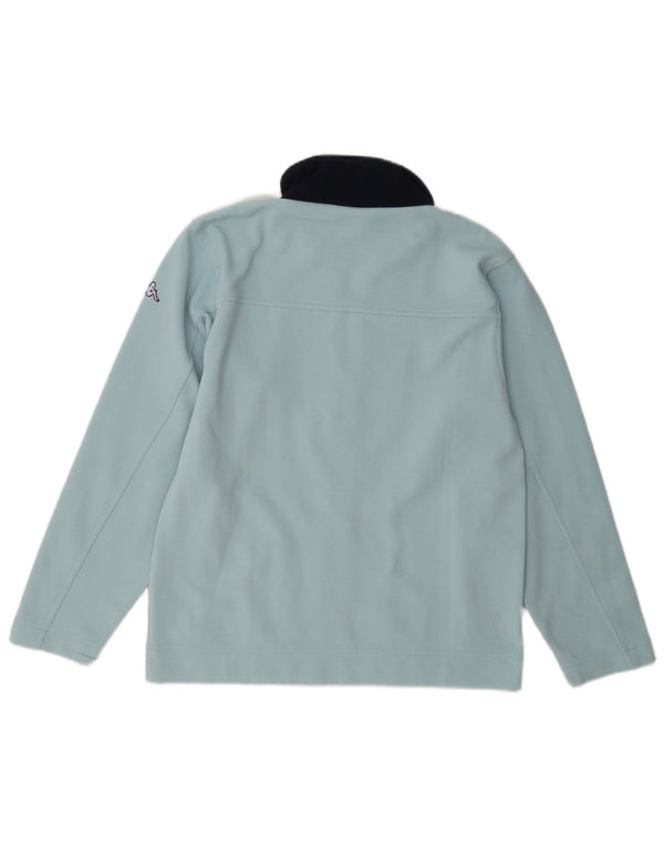Kappa Damen-Trainingsanzug-Oberteiljacke UK 12 Mittelblaues Colourblock-Polyester