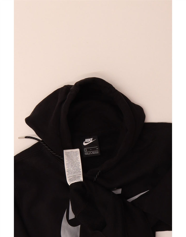 NIKE Mens Graphic Hoodie Jumper Small Black Cotton Vintage Nike and Second-Hand Nike from Messina Hembry 