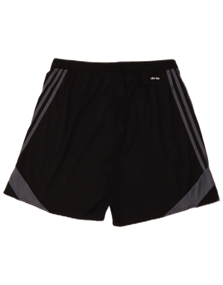 Adidas Herren Climalite Sportshorts, groß, schwarzes Farbblock-Polyester