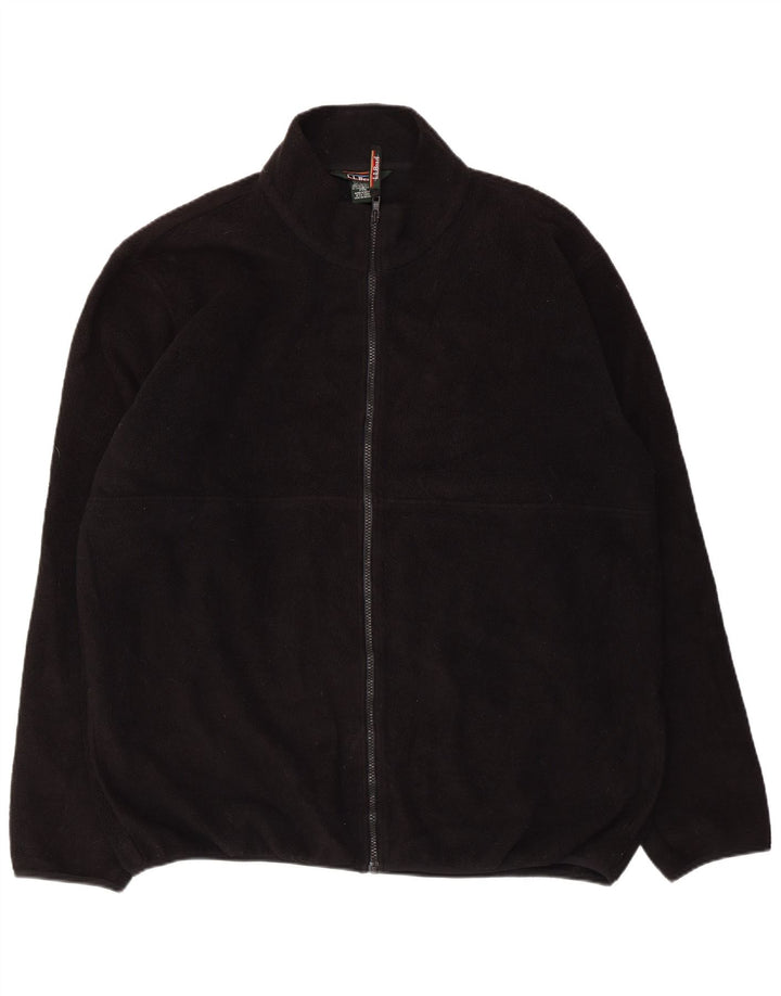 L.L.Bean Herren Fleecejacke UK 42 XL Schwarz Polyester