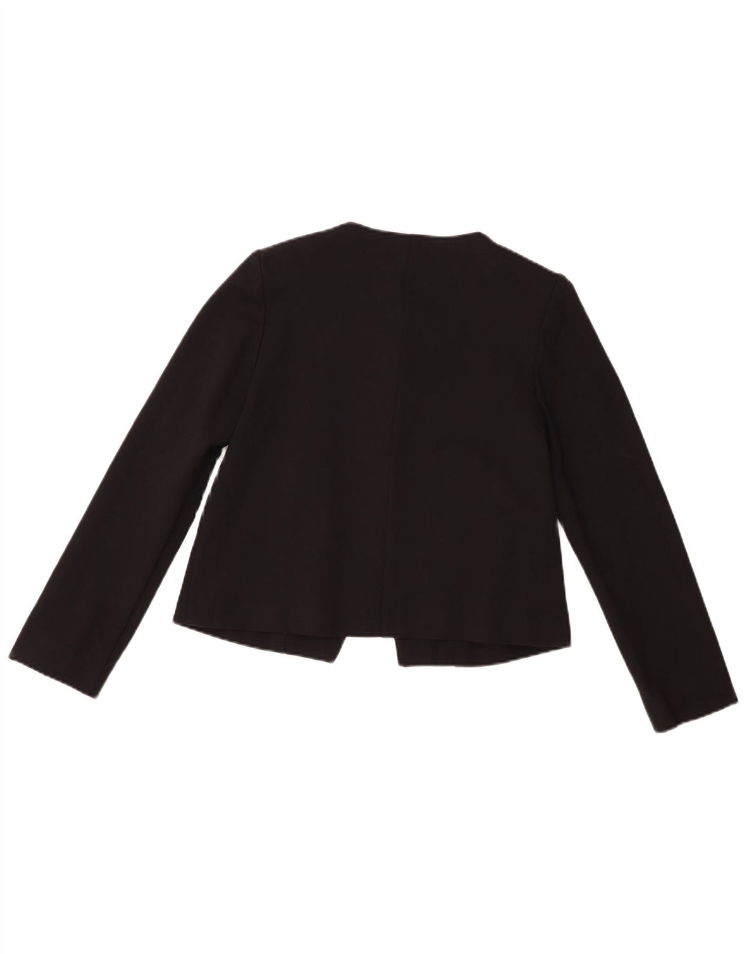 Whistles Damen Crop 3 Button Blazer Jacke UK 10 Small Schwarz Viskose
