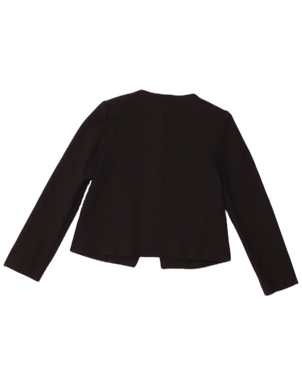 Whistles Damen Crop 3 Button Blazer Jacke UK 10 Small Schwarz Viskose