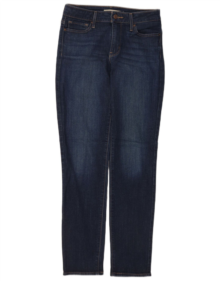 Levi's Damen 712 Slim Jeans W28 L32 Marineblau Baumwolle
