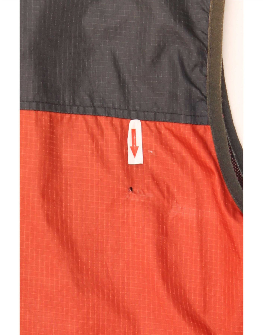 Paco Herrenweste UK 40 Large Orange Colourblock Nylon