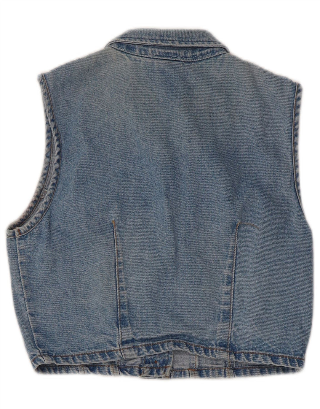 VINTAGE Jeansweste für Mädchen, 9–10 Jahre, blaue Baumwolle