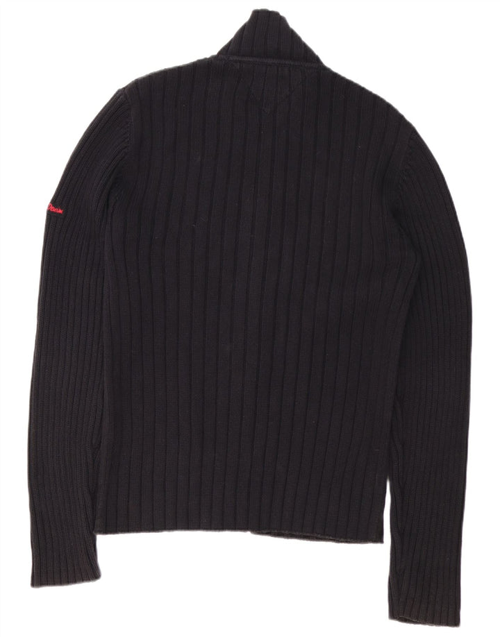 Tommy Hilfiger Herren Strickjacke XL Schwarz Baumwolle