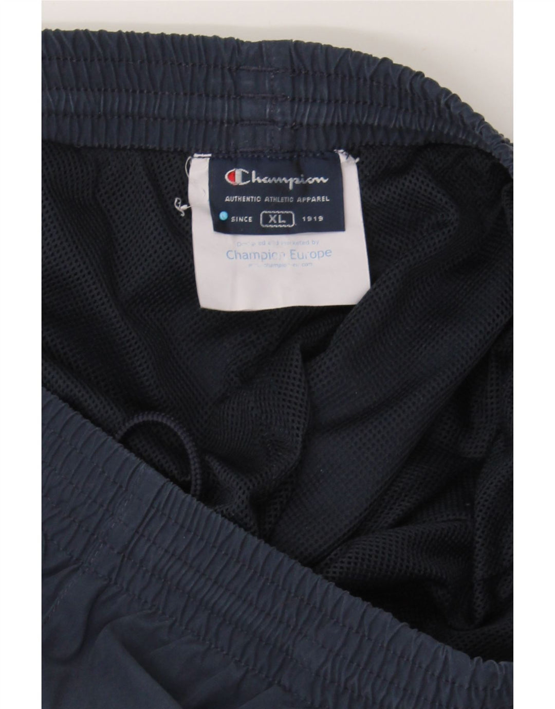CHAMPION Mens Tracksuit Trousers XL  Navy Blue Polyester Vintage Champion and Second-Hand Champion from Messina Hembry 