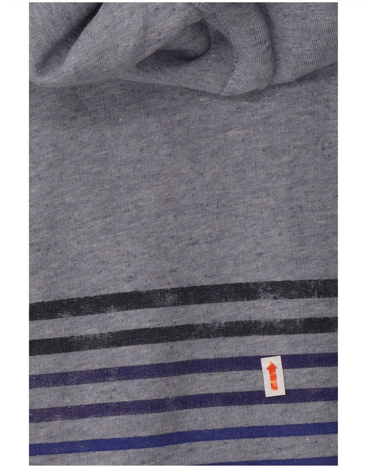 SUPERDRY Herren-Kapuzenpullover mit Grafik, 2XL, blaue Baumwolle