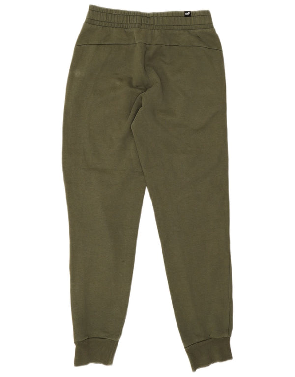 Puma Damen Trainingshose Jogger UK 6 XS Khaki Baumwolle