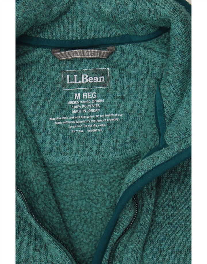 L.L.BEAN Womens Tracksuit Top Jacket UK 14 Medium Green Polyester Vintage L.L.Bean and Second-Hand L.L.Bean from Messina Hembry 