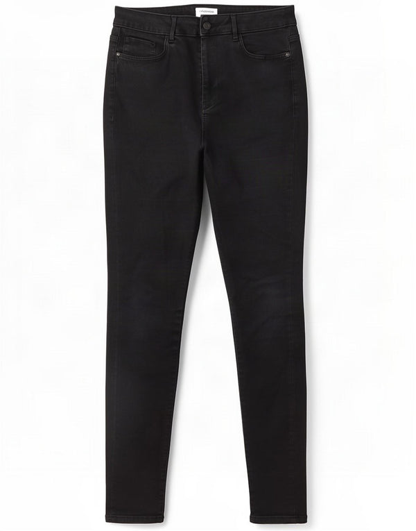 Jack Wills Womens Toni High Rise Skinny Jeans W32 L32 Black Cotton