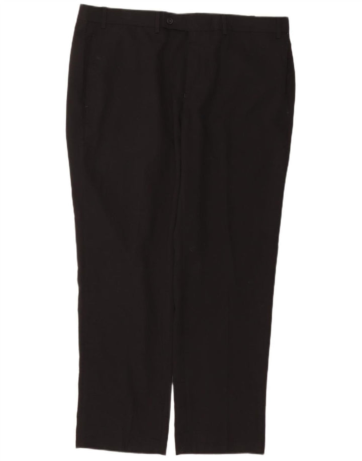 RALPH LAUREN Gerade Herren-Anzughose W38 L30 Schwarzes Polyester