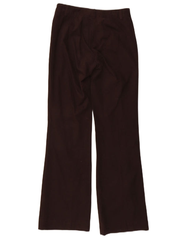 Massimo Dutti Damen Bootcut Freizeithose EU 36 XS W26 L31 Braune Baumwolle