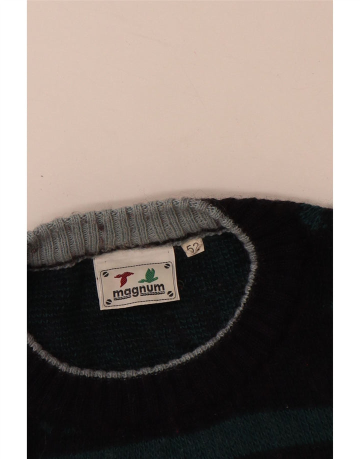 MAGNUM Herren-Pullover mit Rundhalsausschnitt, IT 52, Größe L, Marineblau