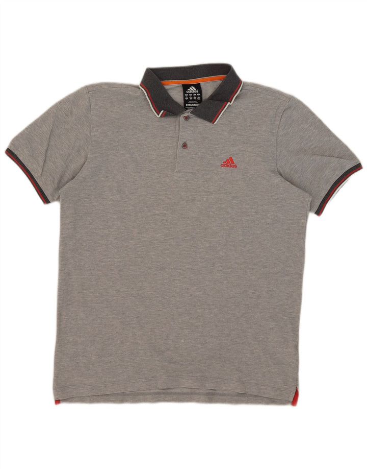 Adidas Herren Clima 365 Poloshirt mittelgraue Baumwolle