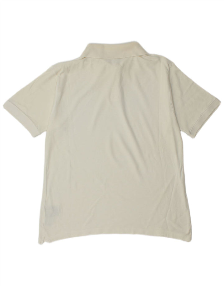 Diadora Herren-Poloshirt, groß, cremefarbene Baumwolle