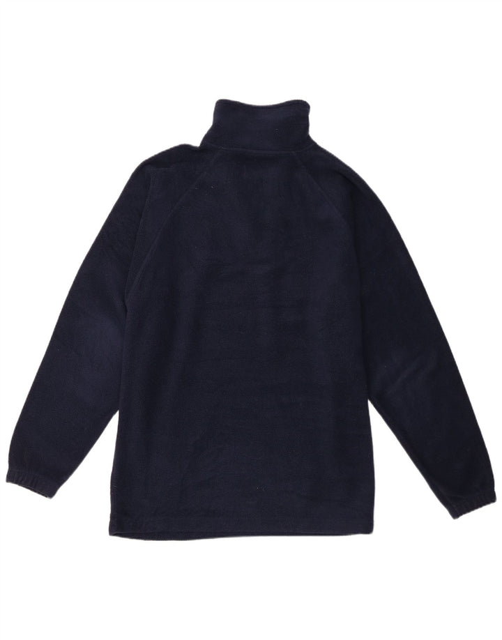 Kappa Herren-Fleecepullover mit Reißverschluss, Größe S, Marineblau, Polyester