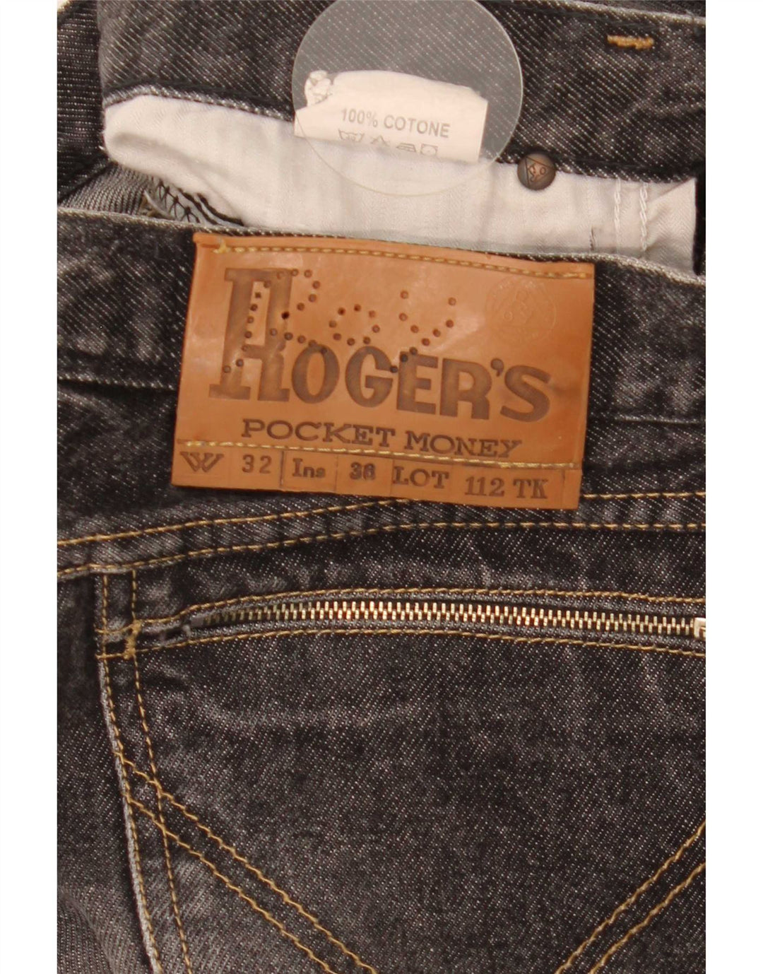 Roy Rogers Herren Straight Jeans W32 L35 Graue Baumwolle