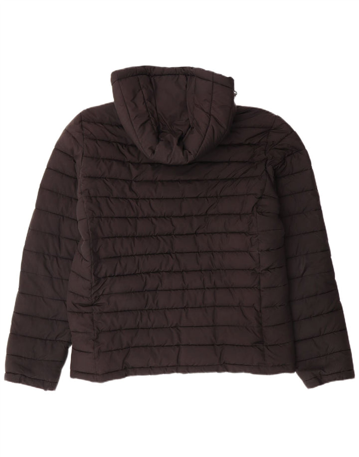 Superdry Herren-Jacke mit Kapuze, groß, aus schwarzem Polyester