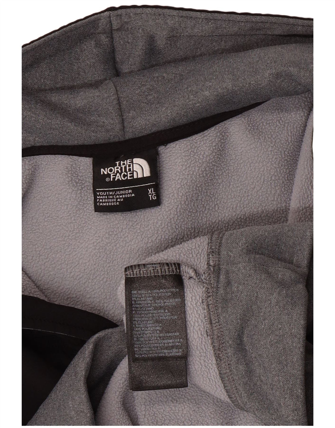 THE NORTH FACE Kapuzenpullover mit Reißverschluss für Jungen, 14–15 Jahre, XL, Grau, Farbblock