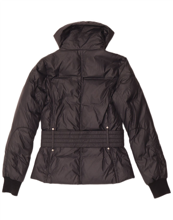 Sisley Damen Wattierte Jacke IT 40 Small Schwarz Polyamid