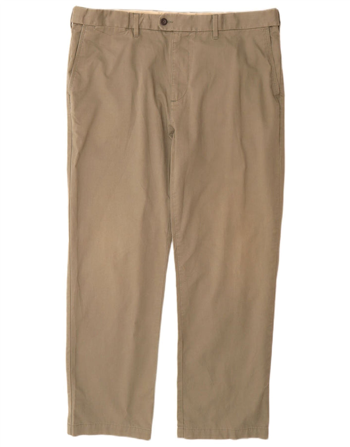 Marks & Spencer Herren-Chinohose mit normaler Passform, W40 L31, graue Baumwolle