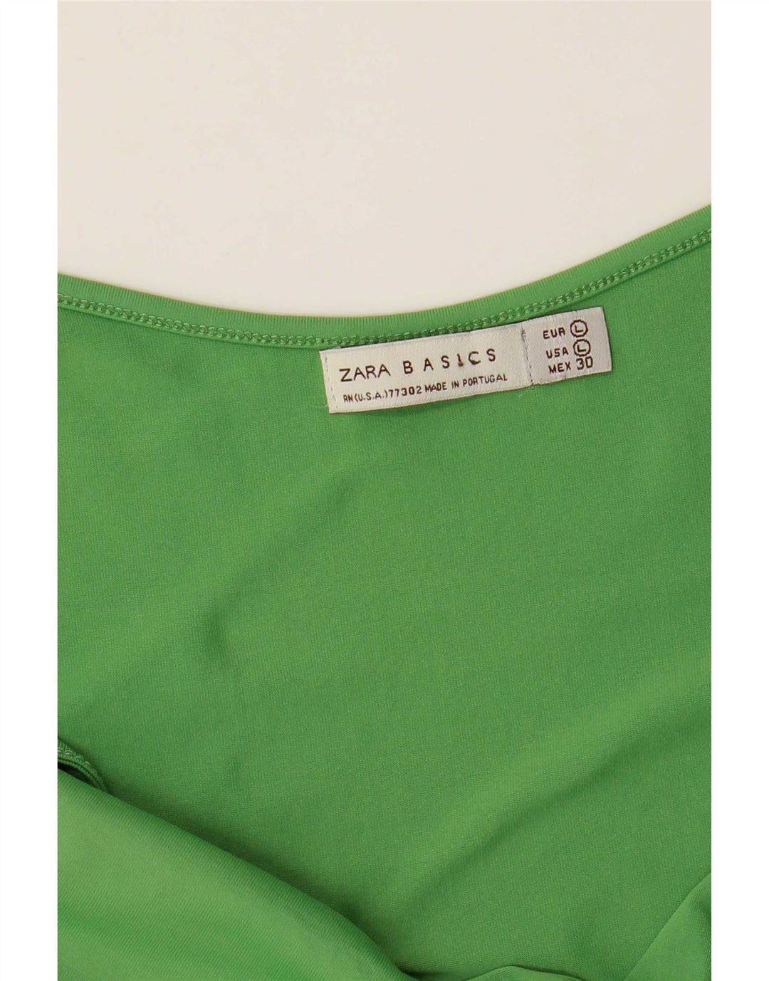 Zara Damen Crop Cami Top UK 14 Large Grün