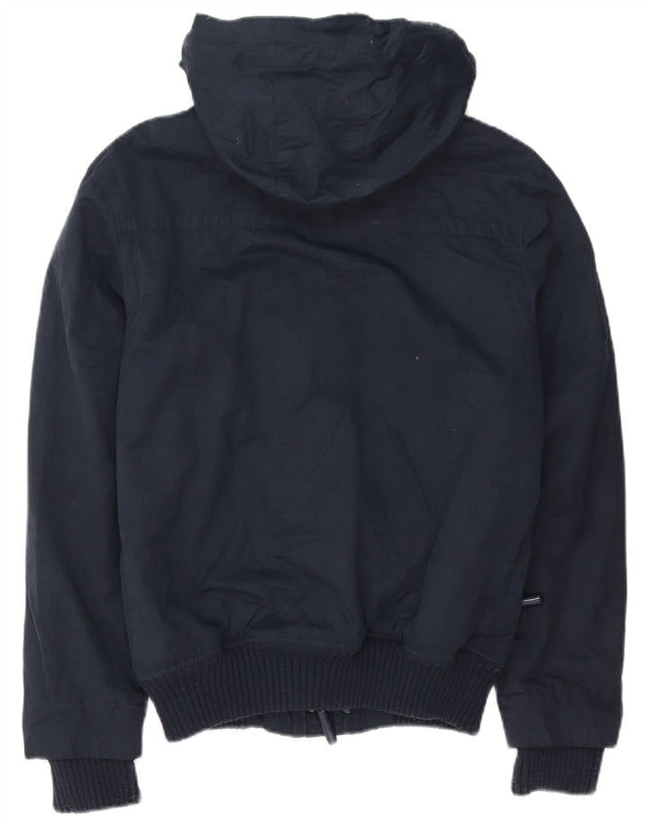 Superdry Herren Windbomber Windjacke mit Kapuze, UK 36, Größe S, Marineblau