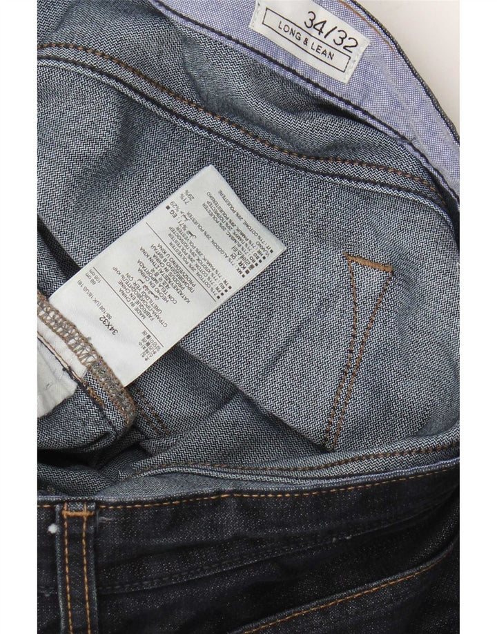 Gap Herren Bootcut Jeans W34 L32 Marineblaue Baumwolle
