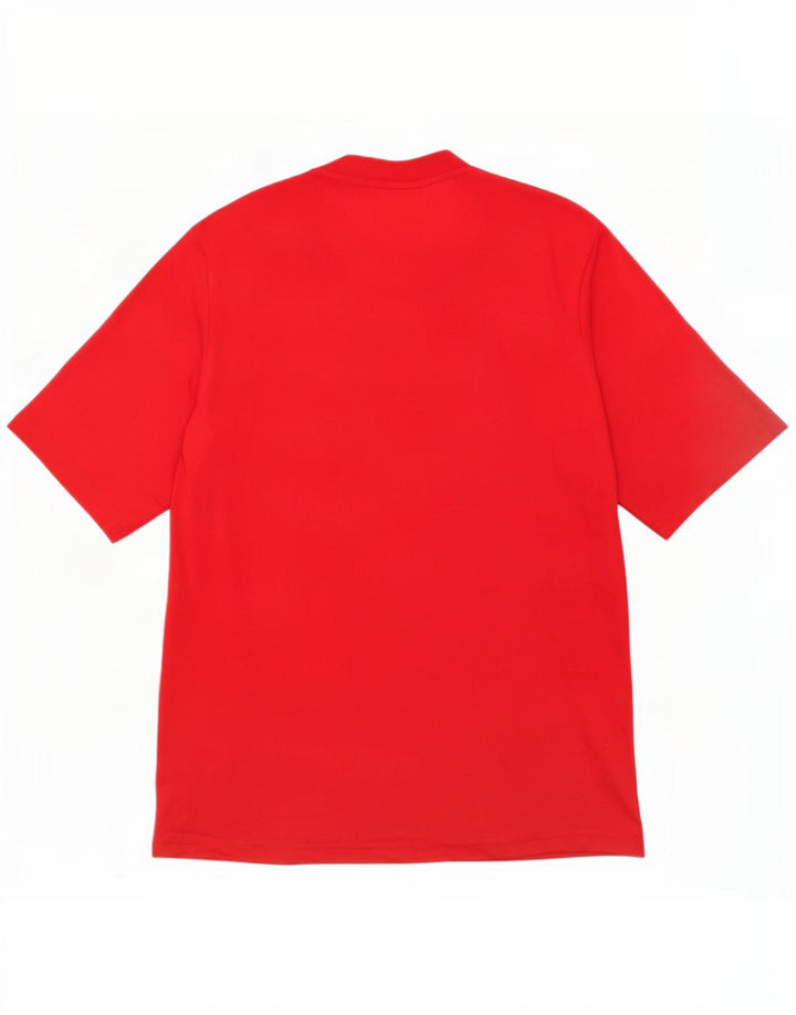 Adidas Herren Climalite T-Shirt Top Mittelrotes Polyester