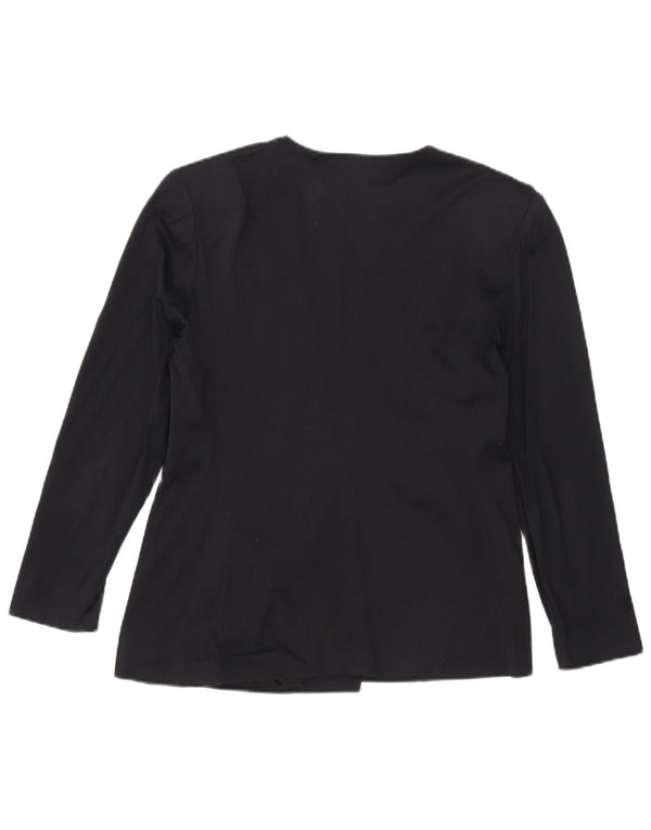 Luisa Spagnoli Damen Zweireihige Blazerjacke IT 48 XL Marineblau