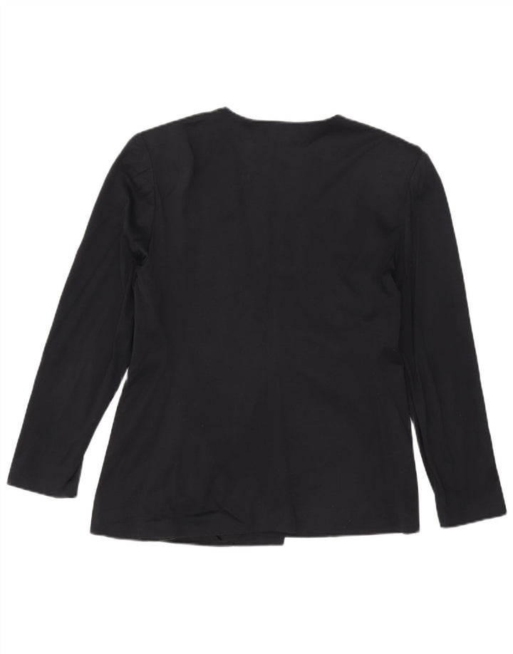 Luisa Spagnoli Damen Zweireihige Blazerjacke IT 48 XL Marineblau