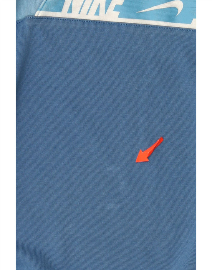 Nike Herren-T-Shirt mit Grafik, mittelblaue Baumwolle