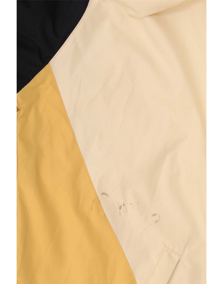 Kappa Damen-Trainingsanzug-Top-Jacke UK 18 XL Beige Colourblock-Polyester