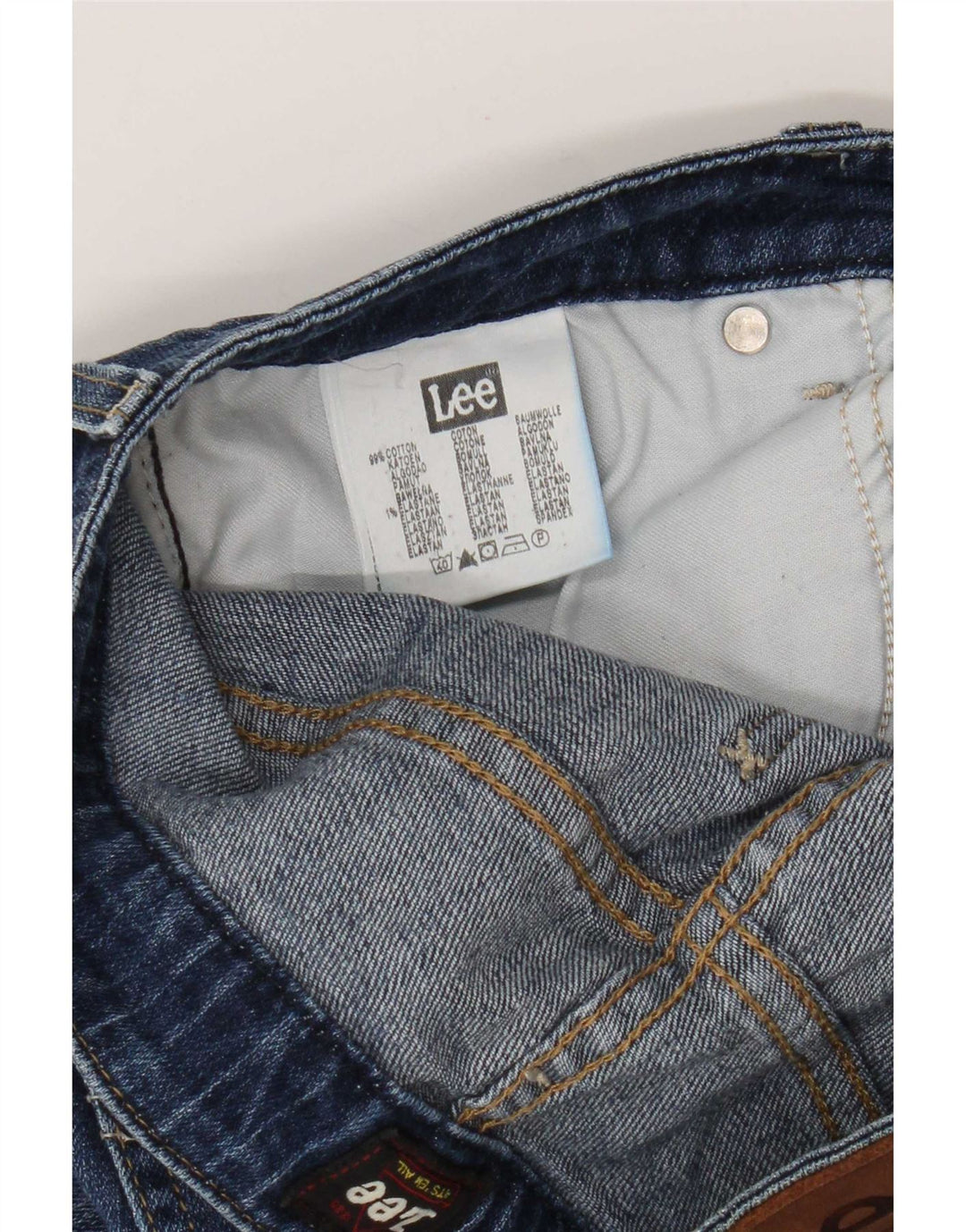 Lee Herren Cameron Straight Jeans W30 L29 Blaue Baumwolle