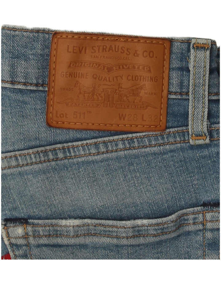 Levi's Herren 511 Slim Jeans W28 L28 Blau