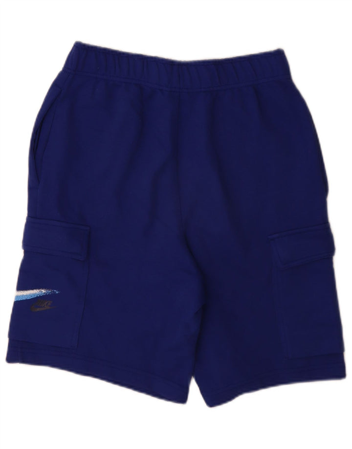 Nike Herren Graphic Sport Shorts XS Blaue Baumwolle