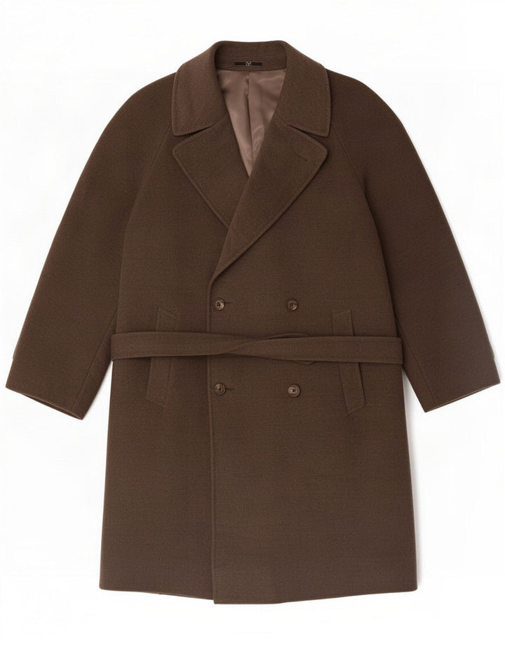 Valentino Zweireihiger Herrenmantel UK 42 XL Grau