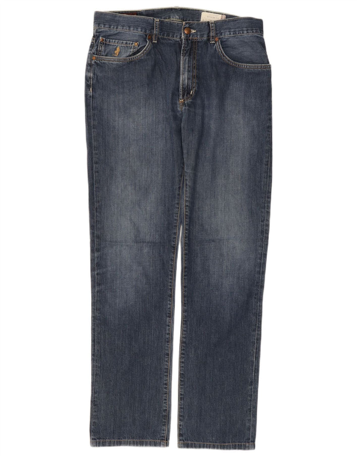 Marlboro Classics Herren Straight Jeans W33 L34 Blau