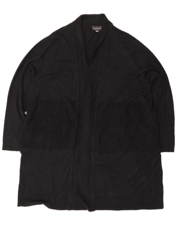 Marks & Spencer Damen Autograph Longline Cardigan Pullover UK 18 XL Schwarz