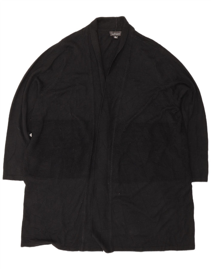 Marks & Spencer Damen Autograph Longline Cardigan Pullover UK 18 XL Schwarz