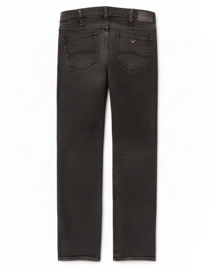 Armani Damen Straight Jeans W32 L33 Graue Baumwolle