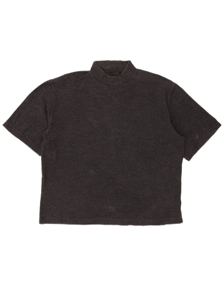 COS Damen Übergroßes T-Shirt-Oberteil UK 14 Mittelgrau
